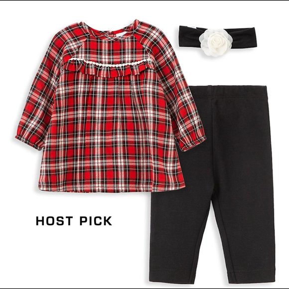 *2xHP* NWT! Little Me Baby Girl 3 Piece Set ~ 6M - Picture 1 of 11